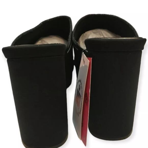 Juicy Couture Y2K Block Heel Logo Sandals J-Girly Black White – Size 9.5 - Picture 5 of 11